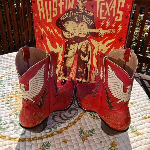 Heritage Boot Company Mariposa Peewee Cowboy Boots, Ladies Size 9.5 - Picture 11 of 14